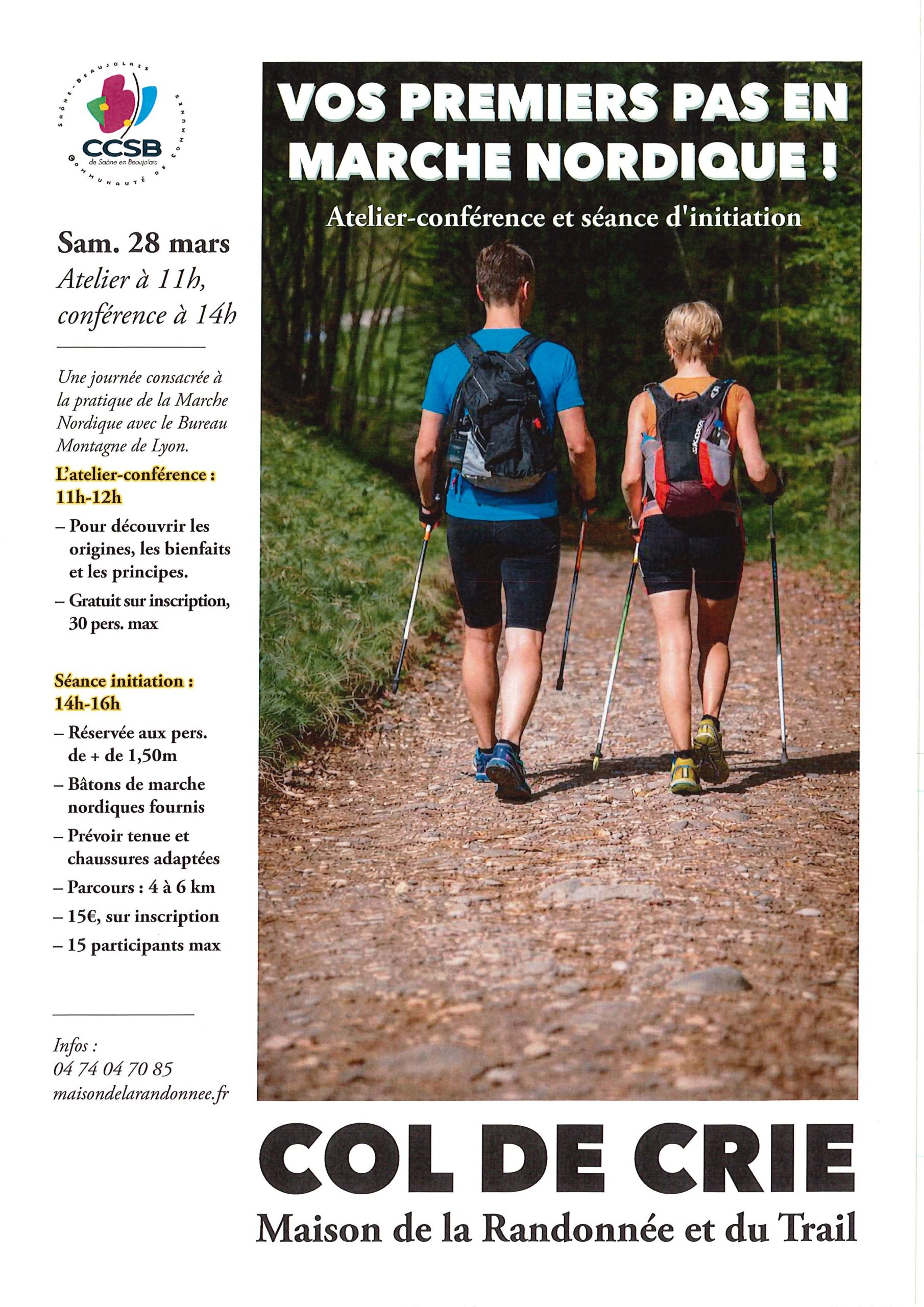 Au Col de Crie pour découvrir la marche nordique